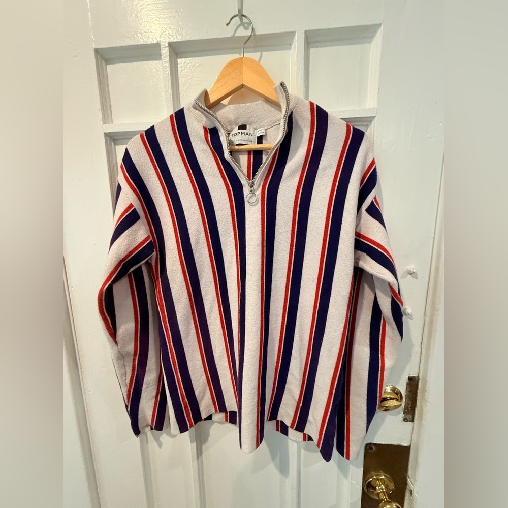 Topman Multicolor Striped Sweater